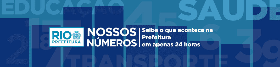 Nossos Números - Gráficos Atualizados com dados sobre a evolução dos serviços prestados pela Prefeitura do Rio